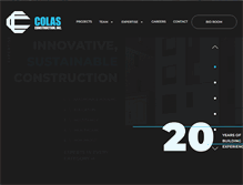 Tablet Screenshot of colasconstruction.com